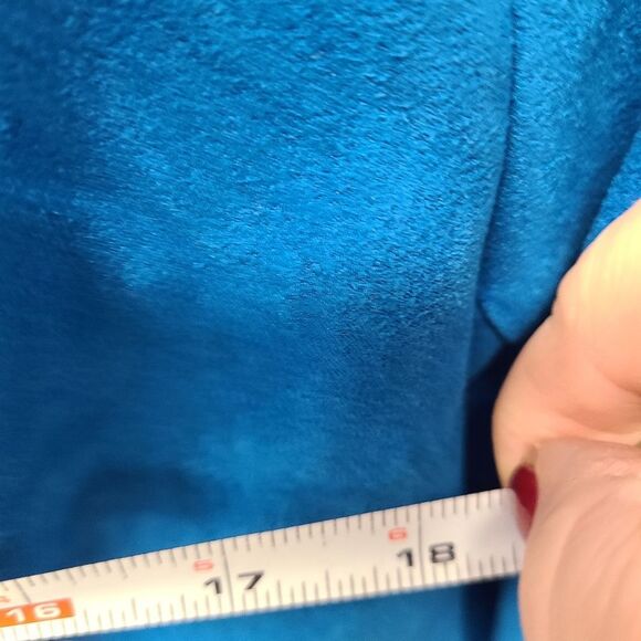 Studio Works Cobalt Blue Faux Suede Jacket 12P - Picture 7 of 8